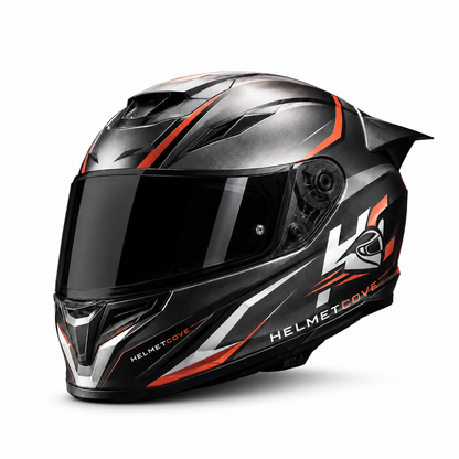 HelmetCove Apex X Full Face Helmet Graphite Red Edition