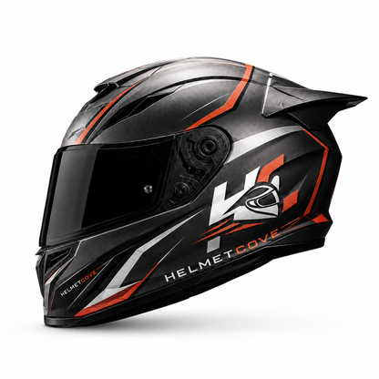 HelmetCove Apex X Full Face Helmet Graphite Red Edition