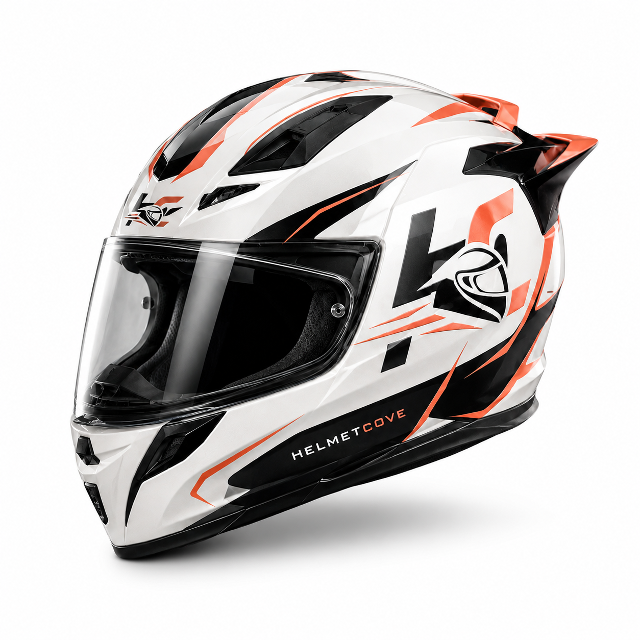 HelmetCove Apex X Full Face Helmet Graphite Red Edition