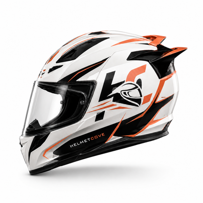 HelmetCove Apex X Full Face Helmet Graphite Red Edition