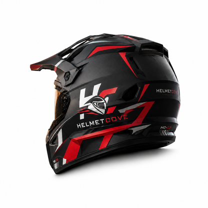 HelmetCove TrailX HC-03 Adventure Helmet Stealth Cyan Edition